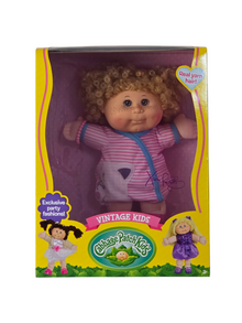 Cabbage Patch Kids Vintage Kids 12"- Pink Stripe Dress