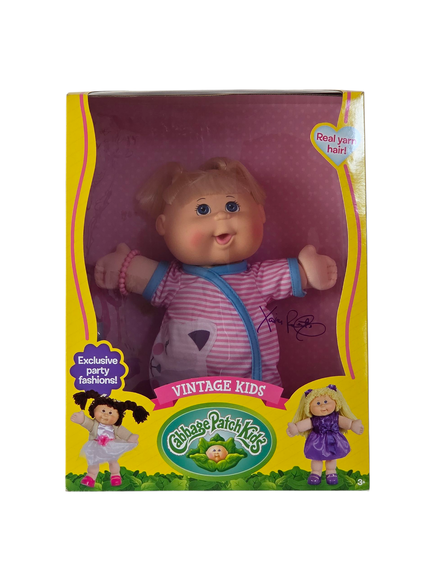 Cabbage Patch Kids Vintage Kids 12"- Pink Stripe Dress