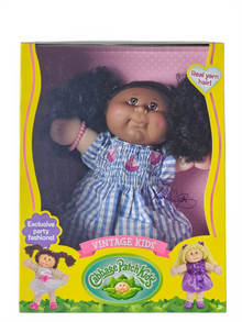 Cabbage Patch Kids Vintage Kids 16"- Classic Blue & White Stripe Dress