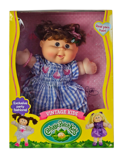 Cabbage Patch Kids Vintage Kids 16"- Classic Blue & White Stripe Dress