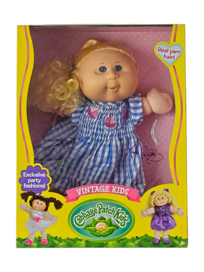 Cabbage Patch Kids Vintage Kids 16"- Classic Blue & White Stripe Dress