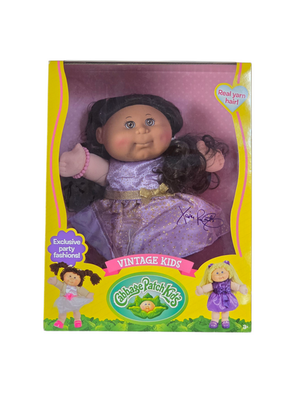 Cabbage Patch Kids Vintage Kids 14"- Purple Dress
