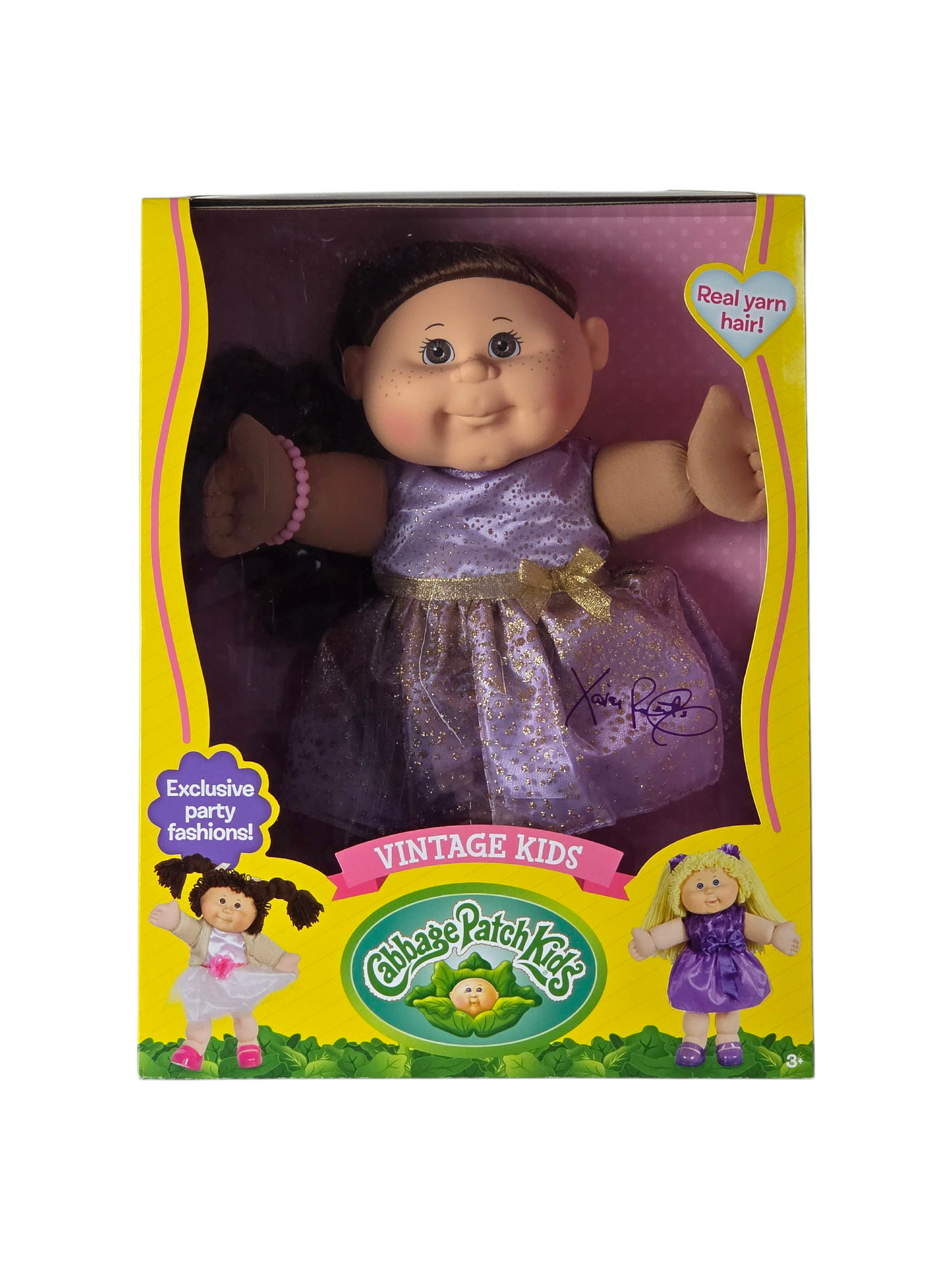 Cabbage Patch Kids Vintage Kids 14"- Purple Dress
