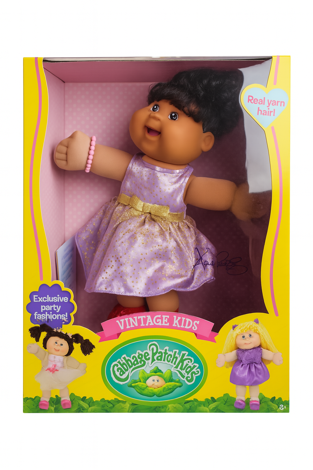 Cabbage Patch Kids Vintage Kids 16"- Purple Dress