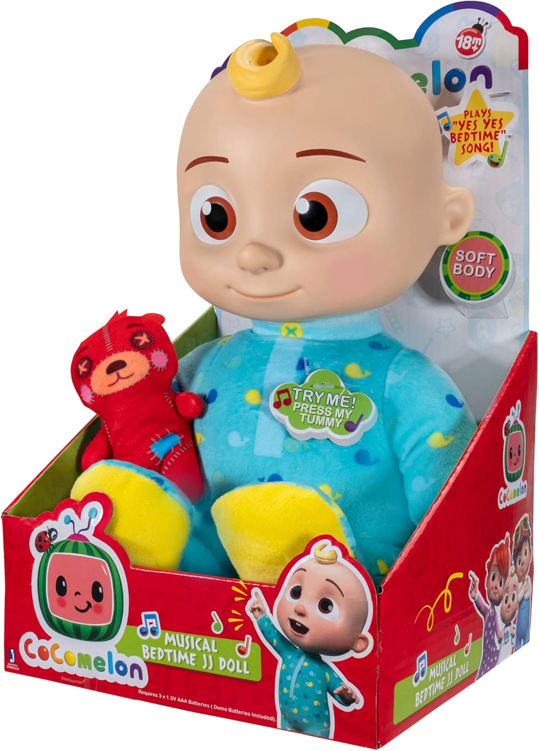 Cocomelon Musical Bedtime JJ Doll - Portuguese Version