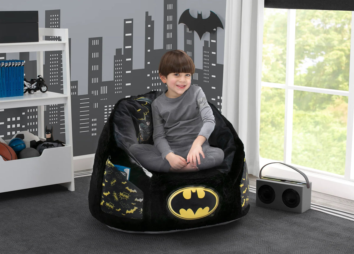 Delta Batman Kids Fluffy Upholstered Chair | Ages 2+