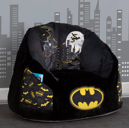 Delta Batman Kids Fluffy Upholstered Chair | Ages 2+