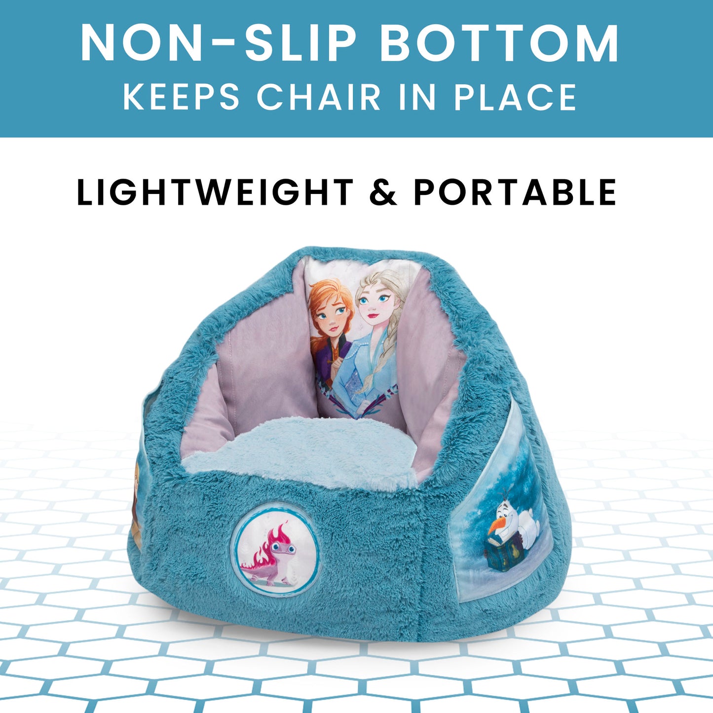Delta Disney Frozen Kids Fluffy Upholstered Chair | Ages 2+