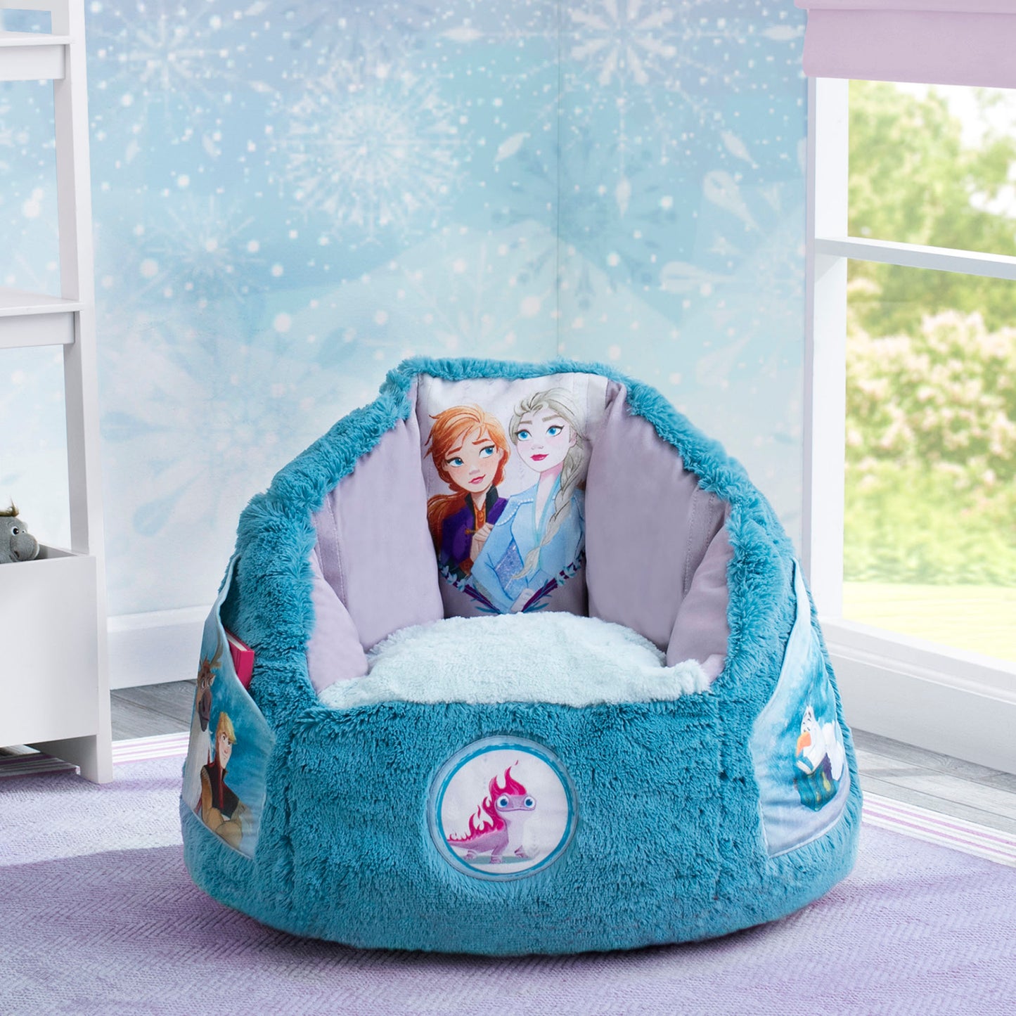 Delta Disney Frozen Kids Fluffy Upholstered Chair | Ages 2+