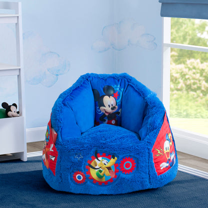 Delta Disney Mickey Mouse Kids Fluffy Upholstered Chair | Ages 2+