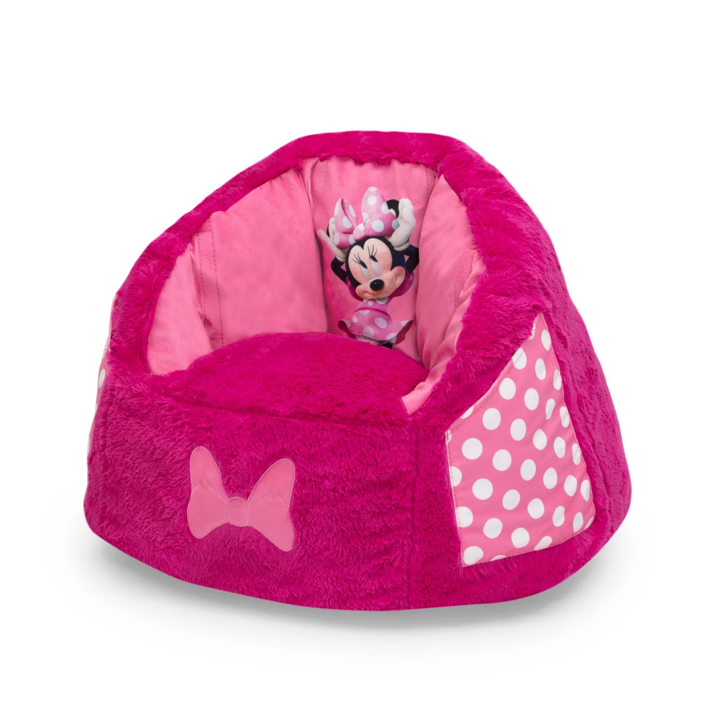 Delta Disney Minnie Mouse Kids Fluffy Upholstered Chair | Ages 2+