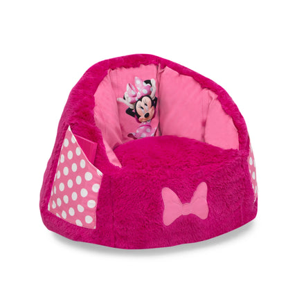 Delta Disney Minnie Mouse Kids Fluffy Upholstered Chair | Ages 2+