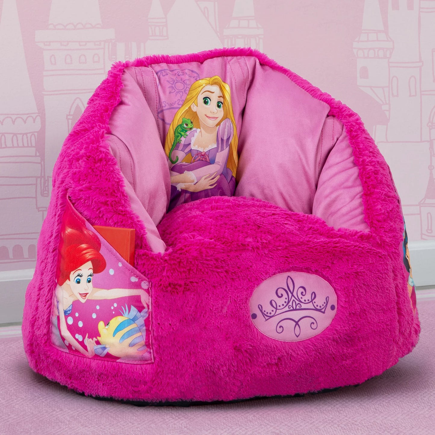 Delta Disney Princess Kids Fluffy Upholstered Chair | Ages 2+