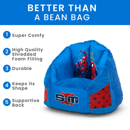 Delta Spider-Man Kids Fluffy Upholstered Chair | Ages 2+