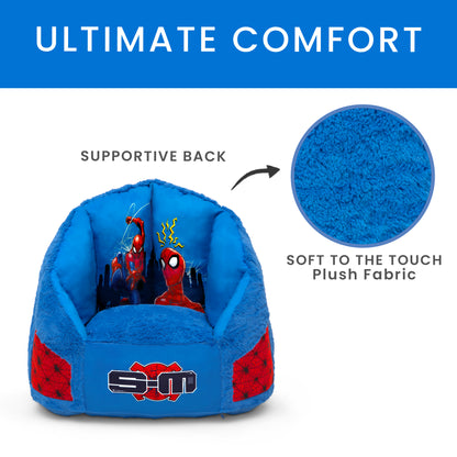 Delta Spider-Man Kids Fluffy Upholstered Chair | Ages 2+