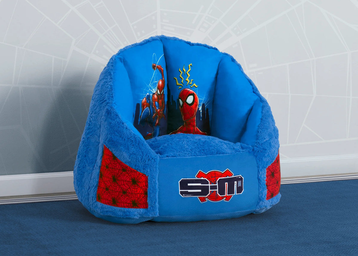 Delta Spider-Man Kids Fluffy Upholstered Chair | Ages 2+