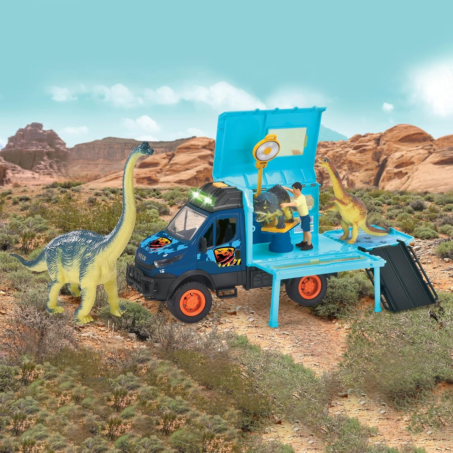 Dickie Toys Dino World Lab Playset – Dinosaur Toy Lab Set for Kids