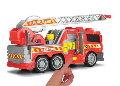 Dickie Toys Fire Truck – 36cm Fire Fighter Rescue Vehicle with Lights, Sounds & Water Pump