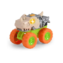 Dickie Toys Monster Squad Car - Cream Dinosaur
