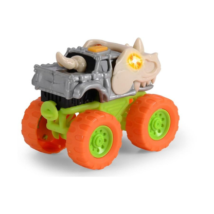 Dickie Toys Monster Squad Car - Cream Dinosaur