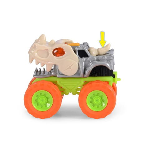 Dickie Toys Monster Squad Car - Cream Dinosaur