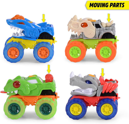 Dickie Toys Monster Squad Car Toy Bundle