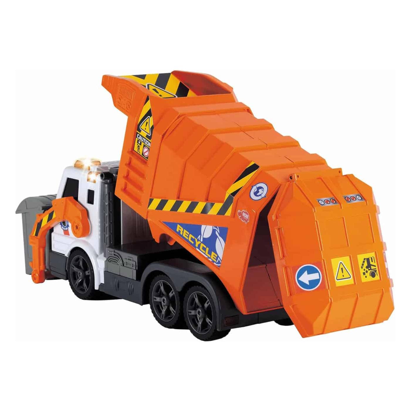 Dickie Toys Toy Vehicle - Orange Garbage Truck 46cm