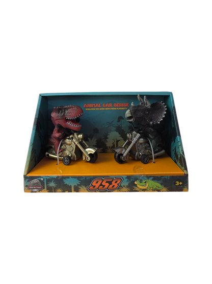 Dinosaur Friction Powered Motorbike Vehicles