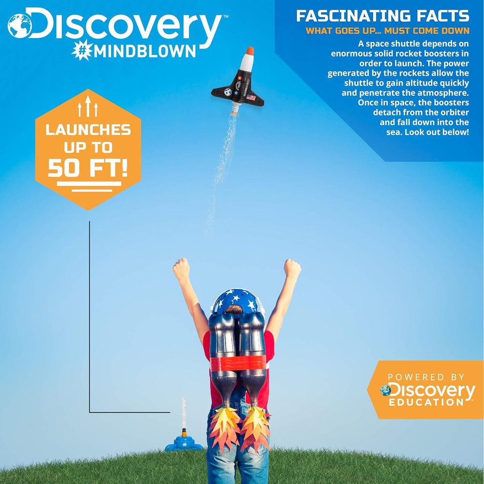 Discovery Mindblown Rocket Launcher STEM Science Experiment Kit ...