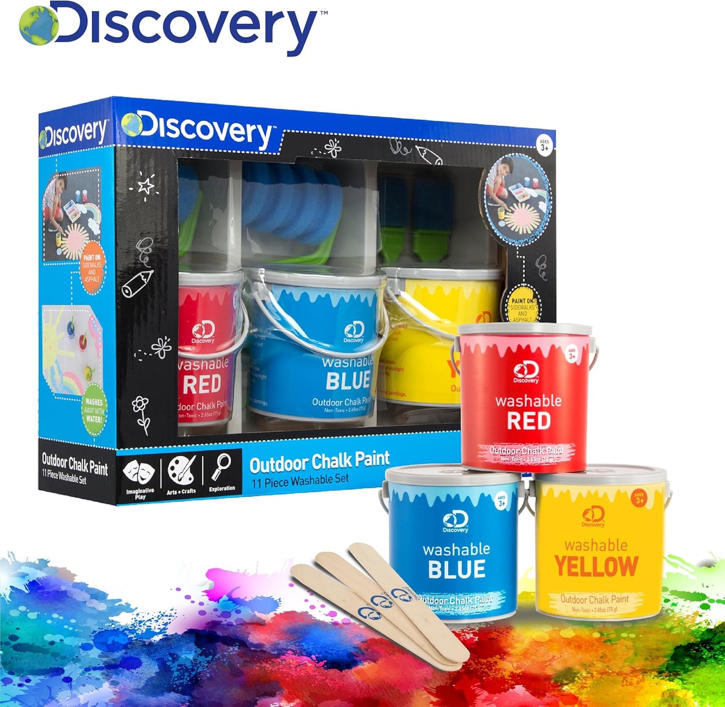 Discovery Outdoor Chalk Paint Playset