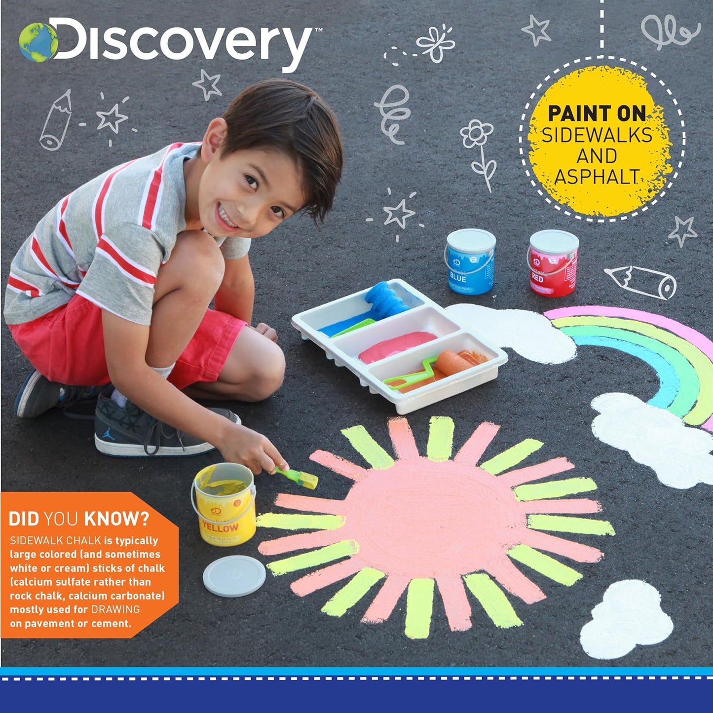 Discovery Outdoor Chalk Paint Playset