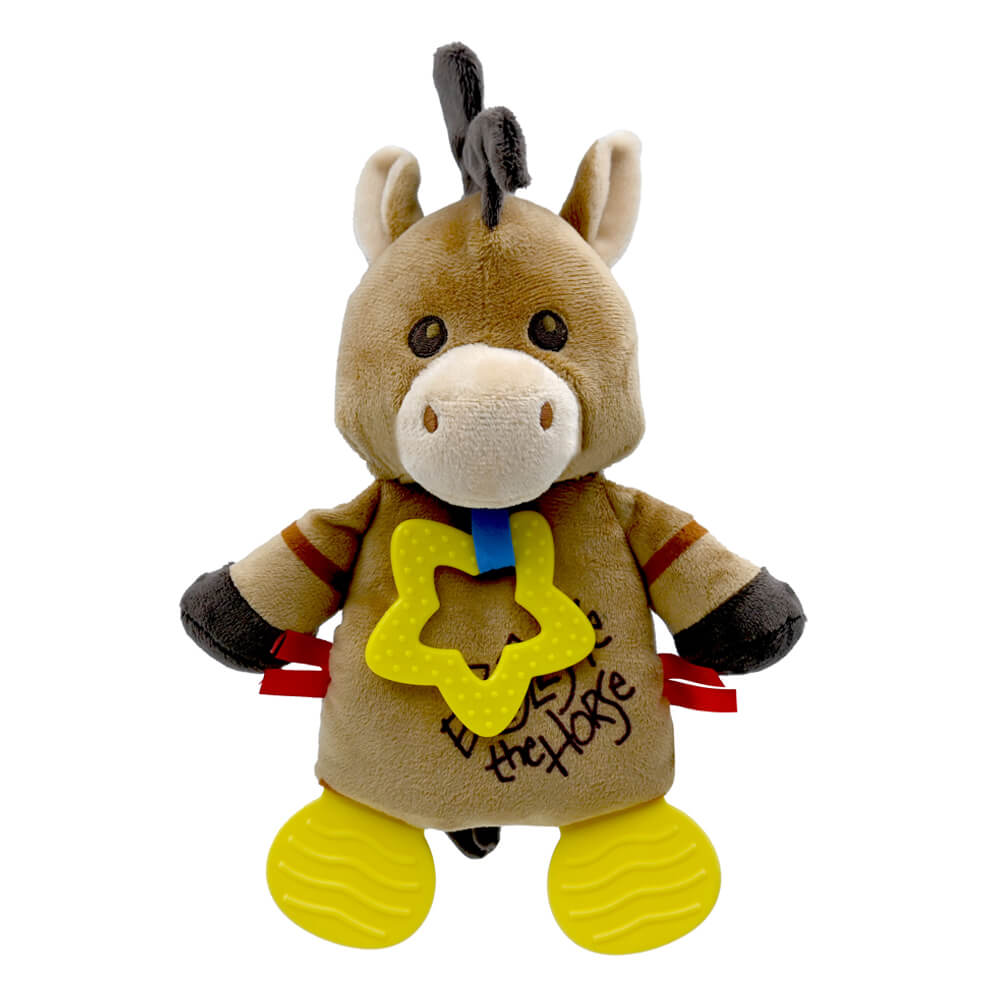Disney Baby Toy Story Bullseye Sensory Blankie — close-up of teether feet detail