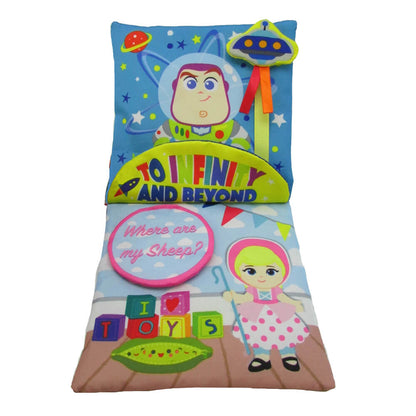 Disney Baby Toy Story Soft Book — Cloth Activity Book with Teether Ring