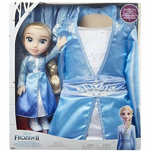 Elsa Collection Disney Frozen Elsa Adventure Doll & Dress Play Set - Toyland Treasures