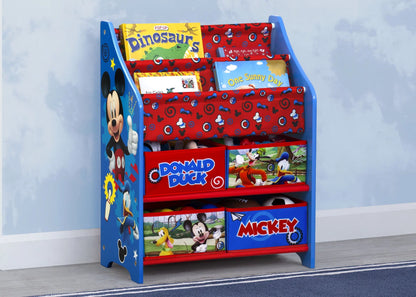 Disney Mickey Mouse Toy and Book Organizer | Kids Storage Shelf