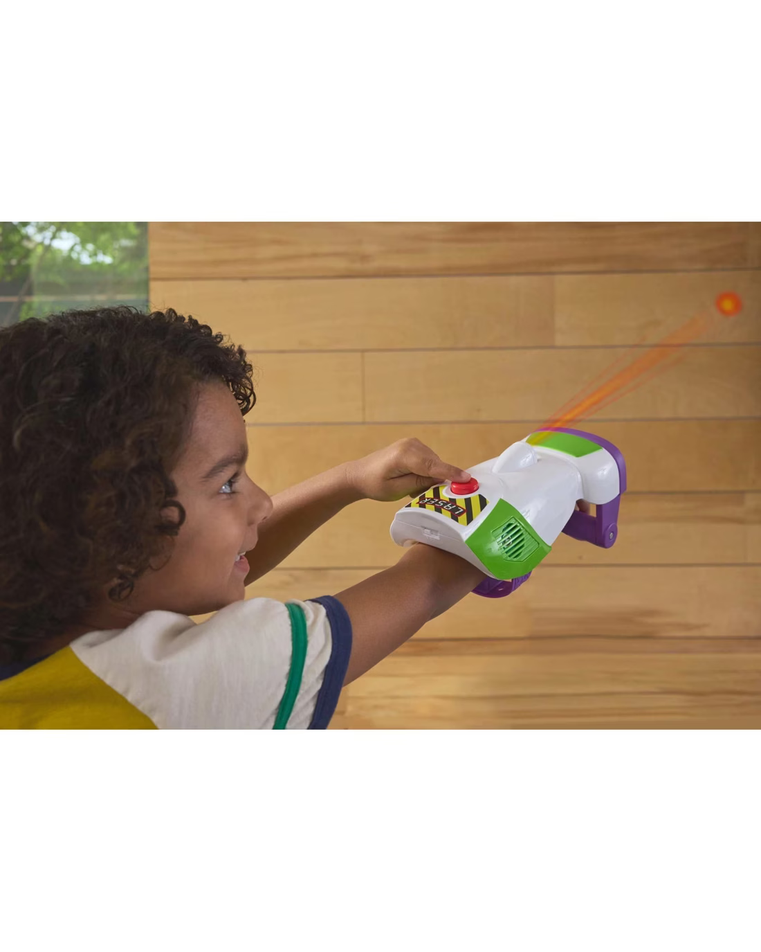 Toy Story 5 Buzz Lightyear Laser Gauntlet — back of strap and adjustment detail