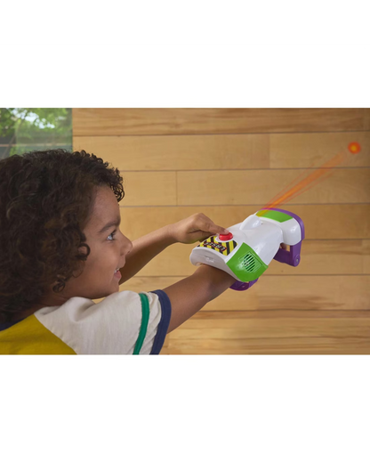 Toy Story 5 Buzz Lightyear Laser Gauntlet — back of strap and adjustment detail