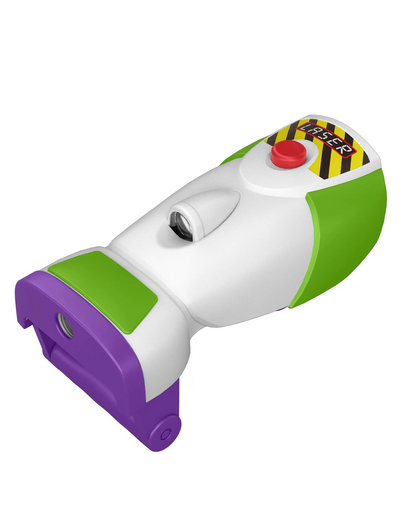 Toy Story 5 Buzz Lightyear Laser Gauntlet — close-up of laser-blast emitter detail
