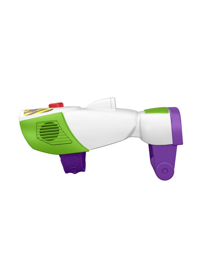 Toy Story 5 Buzz Lightyear Laser Gauntlet worn on a child's arm during play