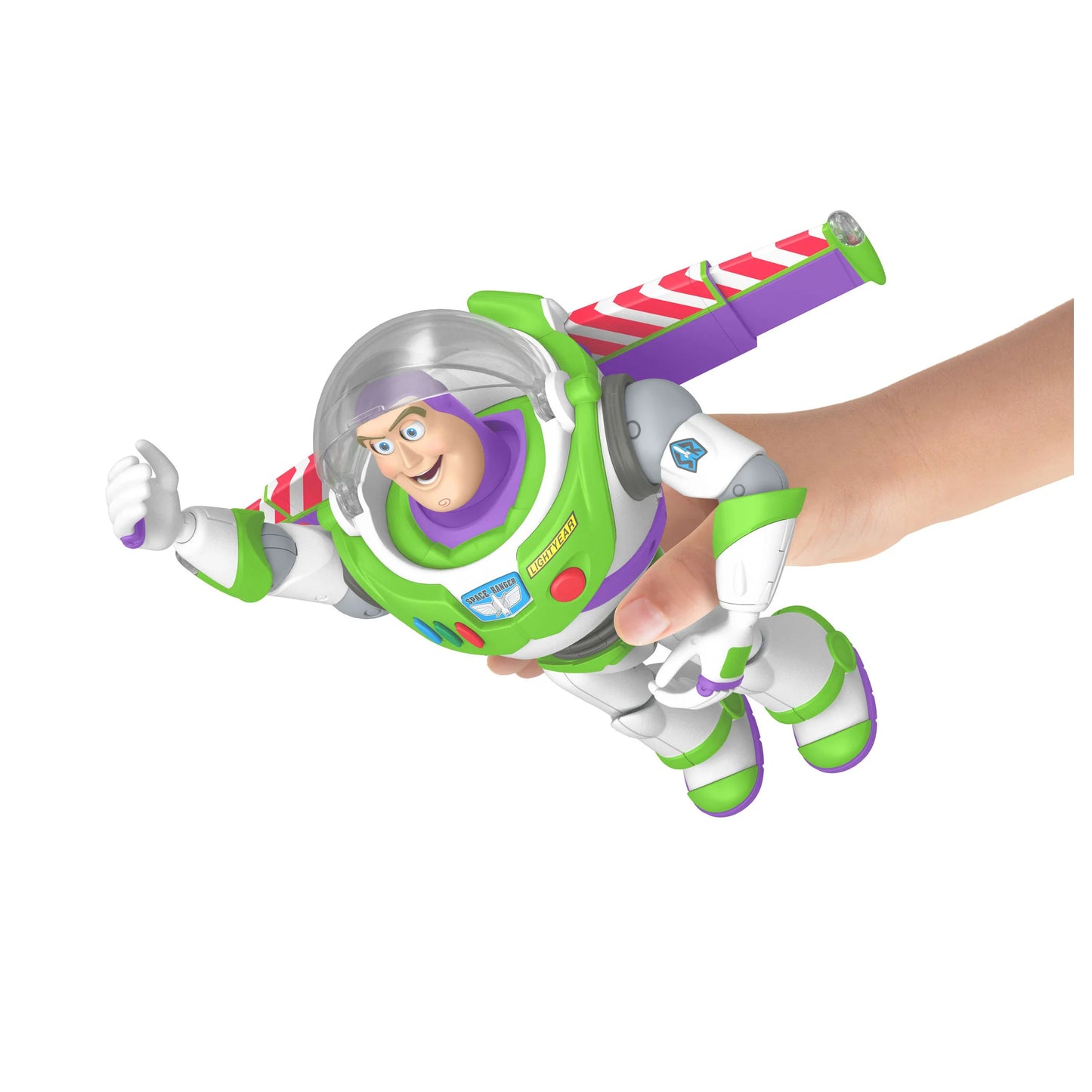 Toy Story 5 Ultimate Pal Buzz Lightyear — open helmet detail showing facial expression