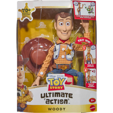 Toy Story 5 Ultimate Pal Woody 16" talking figure — front view in cowboy outfit