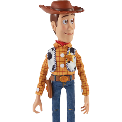 Toy Story 5 Ultimate Pal Woody — close-up of animated facial expression in Alive Mode