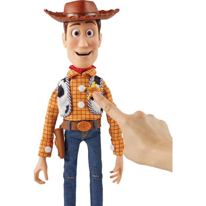 Toy Story 5 Ultimate Pal Woody — pull-string detail on back of figure