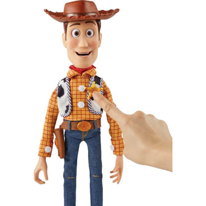 Toy Story 5 Ultimate Pal Woody — pull-string detail on back of figure
