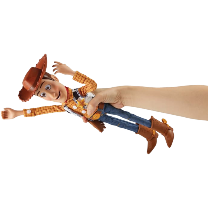 Toy Story 5 Ultimate Pal Woody — packaging front showing 16" Collectible Toy branding