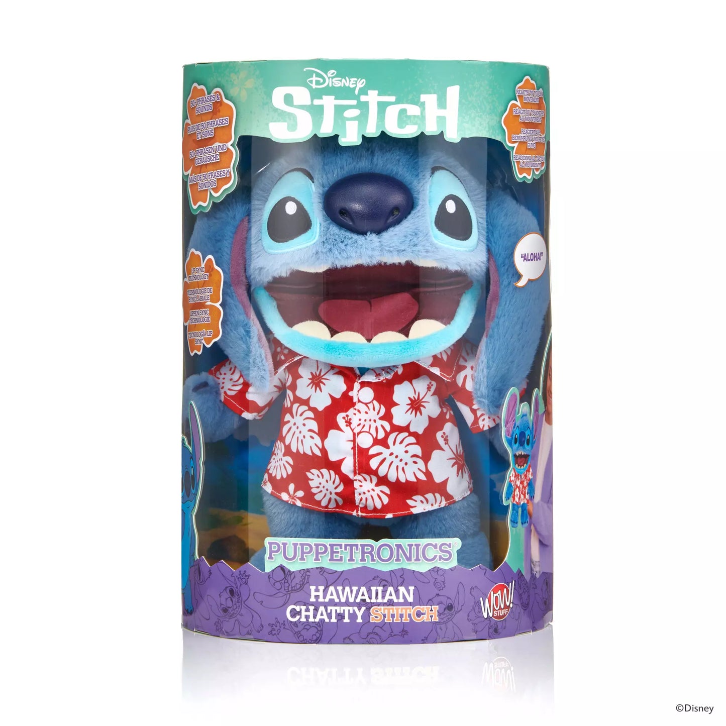 Disney Stitch Puppetronic - Chatty Hawaiian Stitch