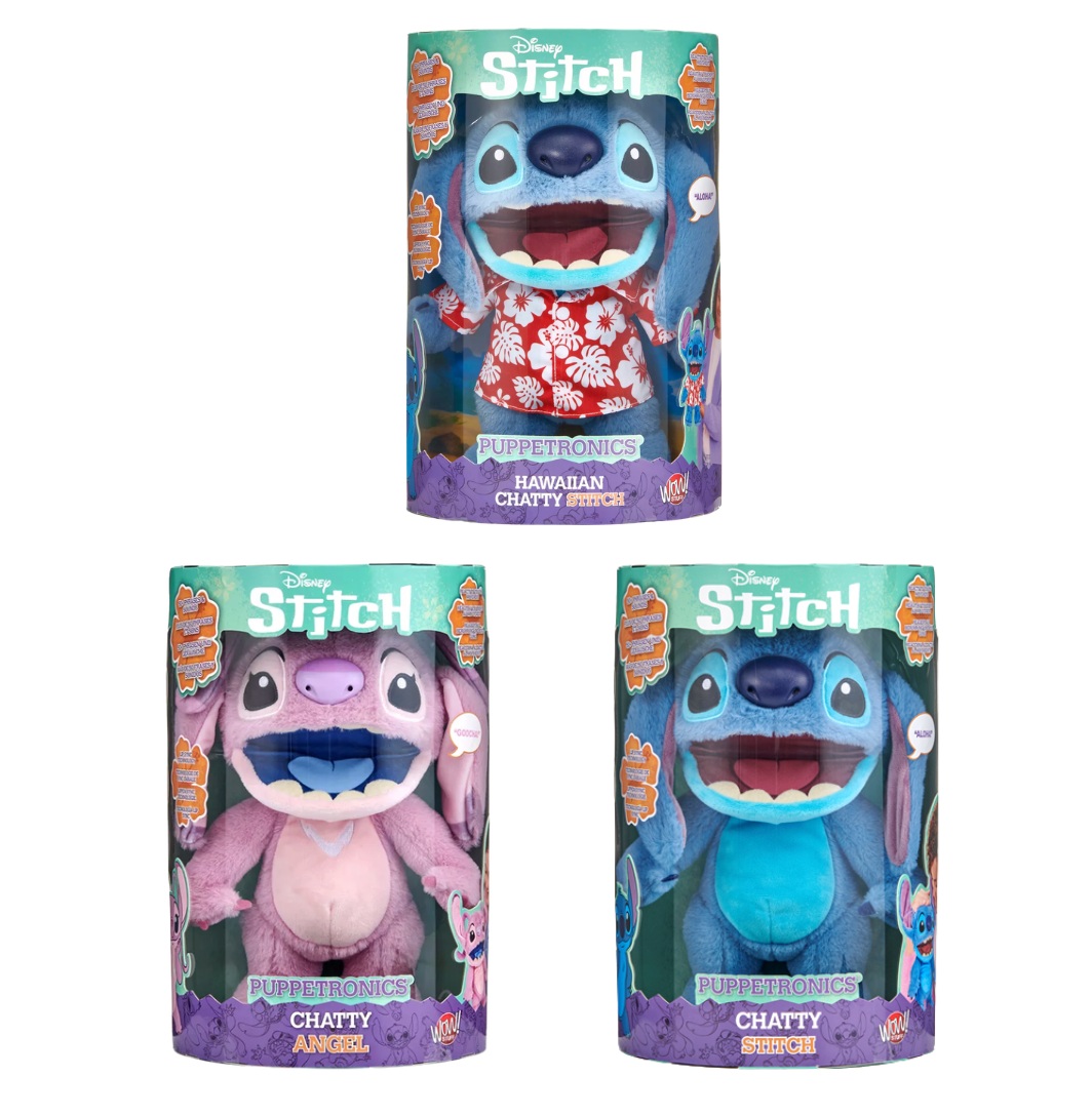 Disney Stitch Puppetronic Toy Bundle