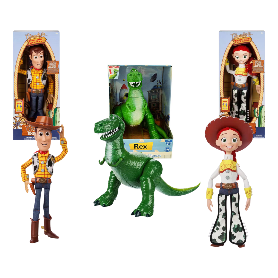 Disney Toy Story Talking Action Figures - Woody, Jessie, Rex
