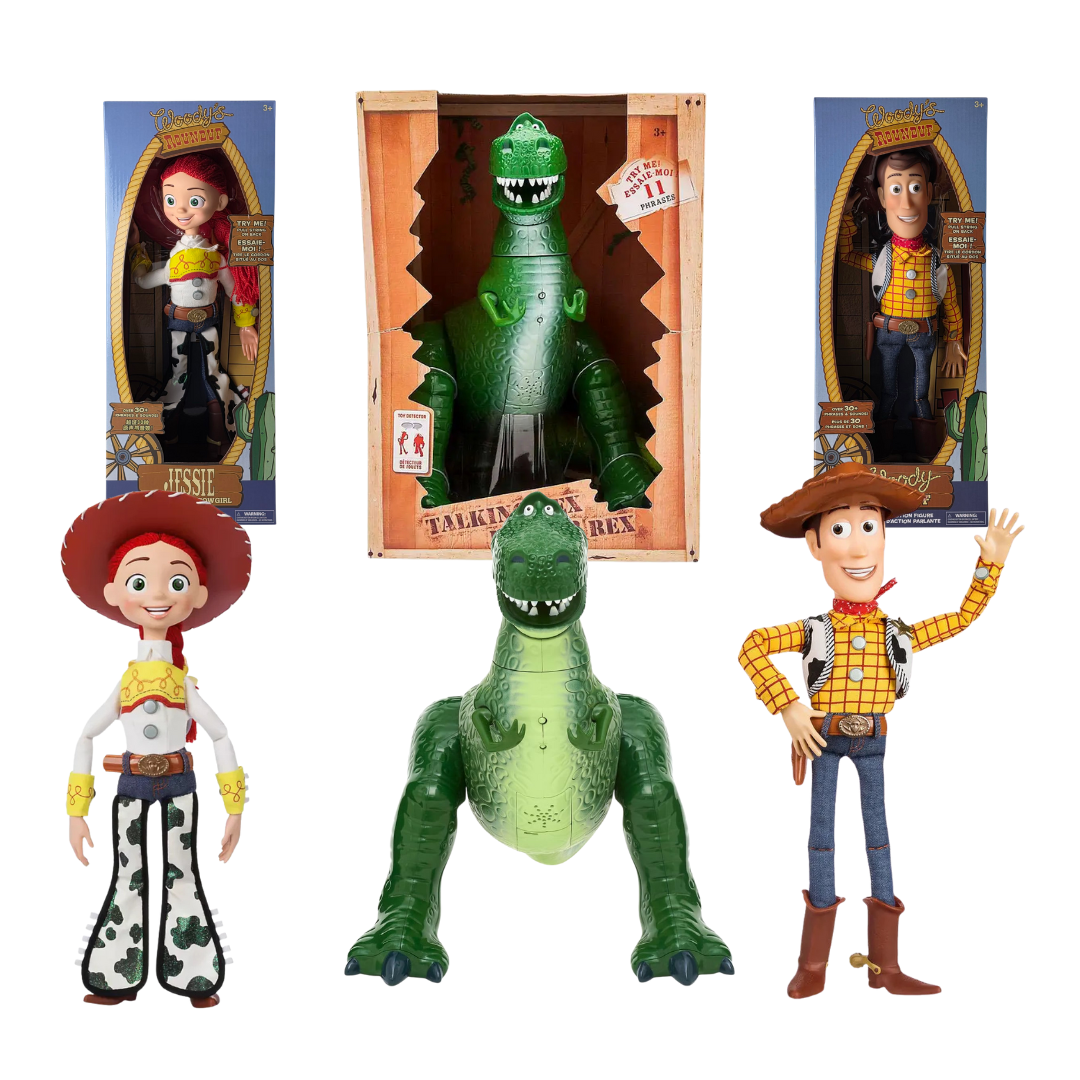 Disney Toy Story Talking Action Figures - Woody, Jessie, Rex