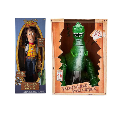 Disney Toy Story Talking Action Figures - Woody & Rex